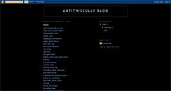 Desktop Screenshot of antithiscully.blogspot.com