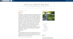 Desktop Screenshot of notallhabitsarebad.blogspot.com