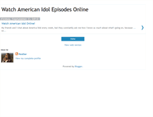Tablet Screenshot of american-idol-watch-online.blogspot.com