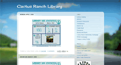 Desktop Screenshot of cactusranchlibrary.blogspot.com