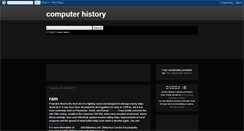 Desktop Screenshot of computermistory.blogspot.com