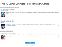 Tablet Screenshot of freepcgamesdownload-fullversion.blogspot.com