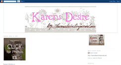 Desktop Screenshot of karensdesire.blogspot.com