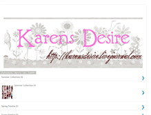 Tablet Screenshot of karensdesire.blogspot.com