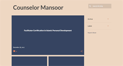 Desktop Screenshot of counselormansoor.blogspot.com