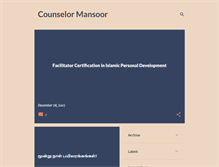 Tablet Screenshot of counselormansoor.blogspot.com
