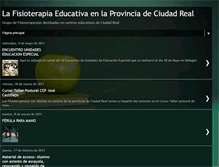 Tablet Screenshot of fisioterapiaeducativaciudadreal.blogspot.com