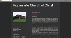 Desktop Screenshot of higginsvillechurchofchrist.blogspot.com