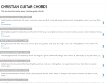 Tablet Screenshot of christian-guitar-chords.blogspot.com