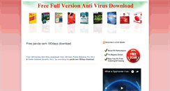 Desktop Screenshot of freefullversionantivirusdownload.blogspot.com