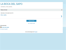 Tablet Screenshot of labocadelsapo.blogspot.com