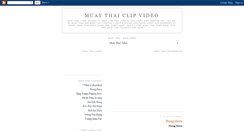 Desktop Screenshot of muaythai-clip-video.blogspot.com