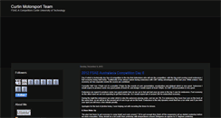 Desktop Screenshot of curtinmotorsportteam.blogspot.com