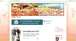 Desktop Screenshot of alergia-alimentar.blogspot.com