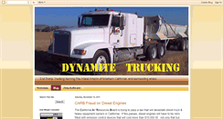 Desktop Screenshot of dynamitetrucking.blogspot.com