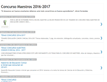 Tablet Screenshot of concursomaestros.blogspot.com
