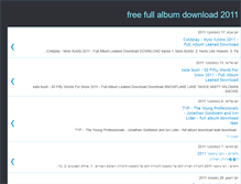 Tablet Screenshot of downloadleakalbums.blogspot.com