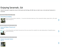 Tablet Screenshot of enjoyingsavannahga.blogspot.com