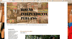 Desktop Screenshot of disenoindependiente-peruano.blogspot.com