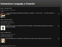 Tablet Screenshot of humanismolenguajeycreacionlcc.blogspot.com