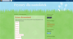 Desktop Screenshot of fryzury-dla-nastolatek.blogspot.com