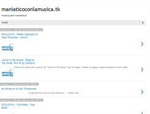 Tablet Screenshot of maniaticosconlamusica.blogspot.com