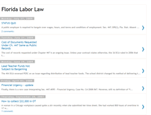 Tablet Screenshot of floridalaborlaw.blogspot.com