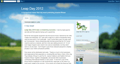 Desktop Screenshot of leapday2012.blogspot.com