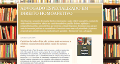 Desktop Screenshot of advogadodireitohomoafetivo.blogspot.com