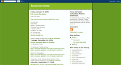 Desktop Screenshot of focusongreen.blogspot.com