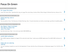 Tablet Screenshot of focusongreen.blogspot.com