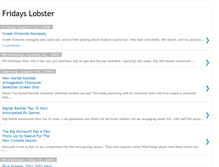 Tablet Screenshot of fridayslobster.blogspot.com