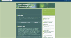 Desktop Screenshot of crossstitchnews.blogspot.com