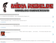 Tablet Screenshot of midia-rebelde.blogspot.com