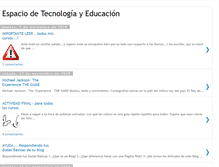 Tablet Screenshot of espaciodetecnologiayeducacion.blogspot.com