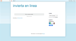 Desktop Screenshot of invierteonline.blogspot.com