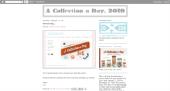 Desktop Screenshot of collectionaday2010.blogspot.com