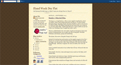 Desktop Screenshot of handwashdryflat.blogspot.com