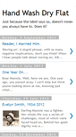 Mobile Screenshot of handwashdryflat.blogspot.com
