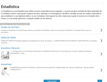 Tablet Screenshot of catedratico-estadistica.blogspot.com