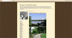 Desktop Screenshot of hayniefamilyblog.blogspot.com