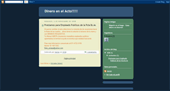 Desktop Screenshot of dineroenelacto.blogspot.com