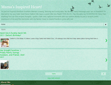 Tablet Screenshot of mamasinspiredheart.blogspot.com