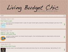 Tablet Screenshot of livingbudgetchic.blogspot.com