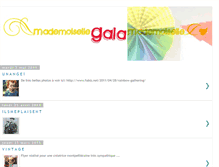 Tablet Screenshot of mademoisellegala-gala.blogspot.com