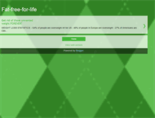 Tablet Screenshot of fat-free-for-life.blogspot.com