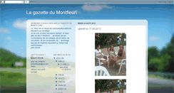 Desktop Screenshot of lagazettedumontfleuri.blogspot.com