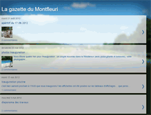 Tablet Screenshot of lagazettedumontfleuri.blogspot.com