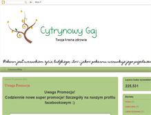 Tablet Screenshot of cytrynowygaj.blogspot.com