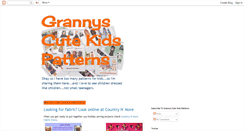 Desktop Screenshot of grannyscutekidspatterns.blogspot.com